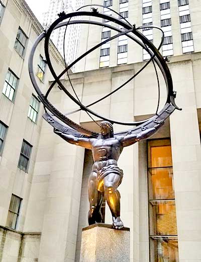 Estatua de Atlas en New York