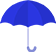 Paraguas azul